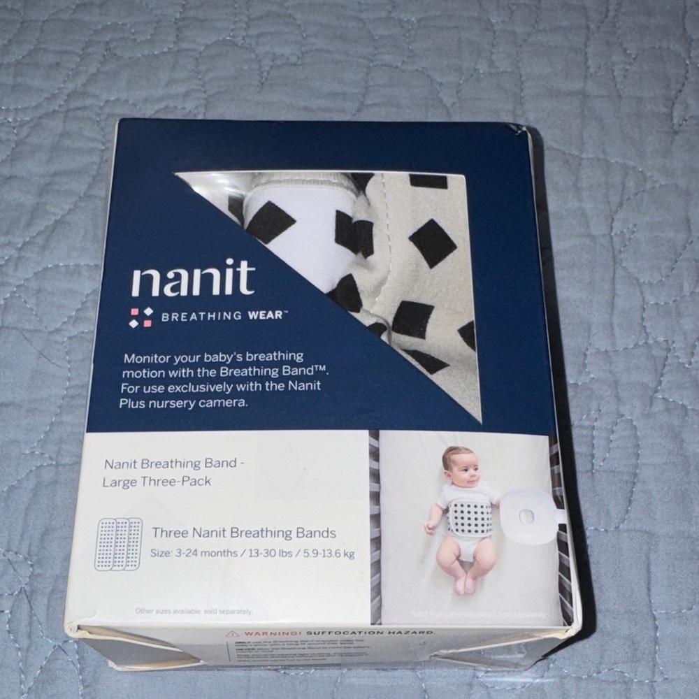 Nanit Breathing Wear Three-Pack - Black and White